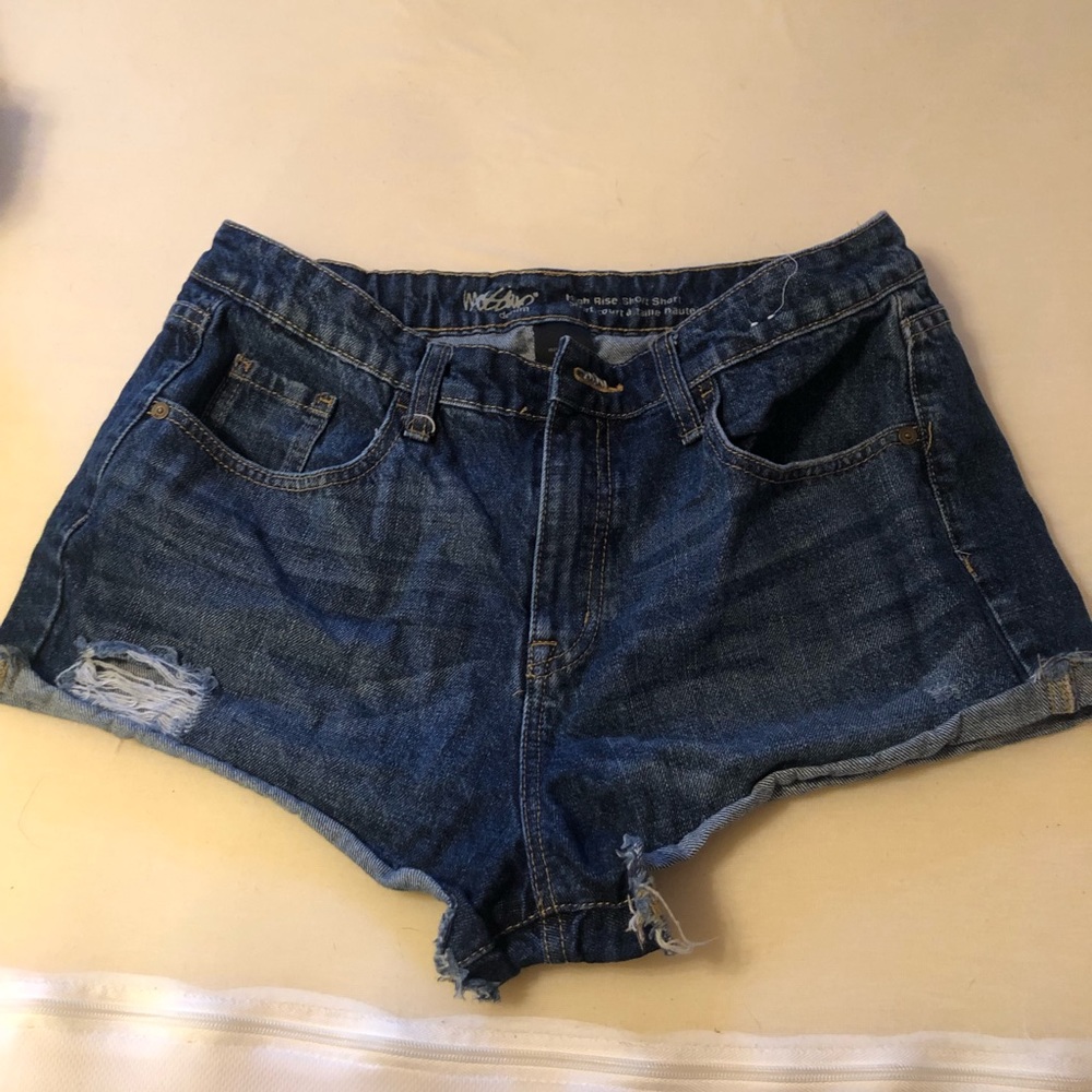 High wasted Jean Shorts